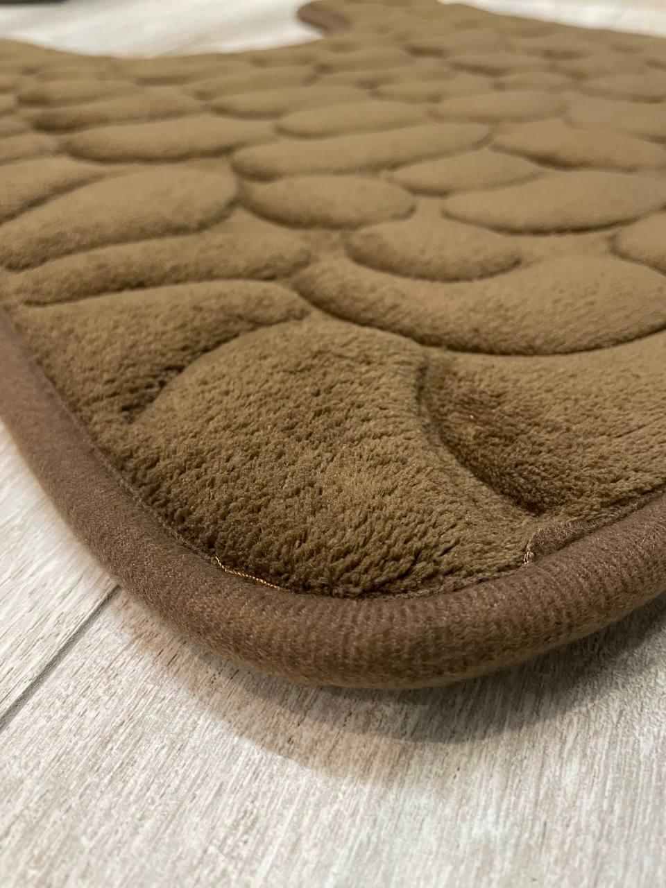 Коврик для туалета Stone Premium Memory Foam 60х50 см Коричневый (KTS0007) - фото 3 Коврик для туалета Stone Premium Memory Foam 60х50 см Коричневый (KTS0007) - фото 3