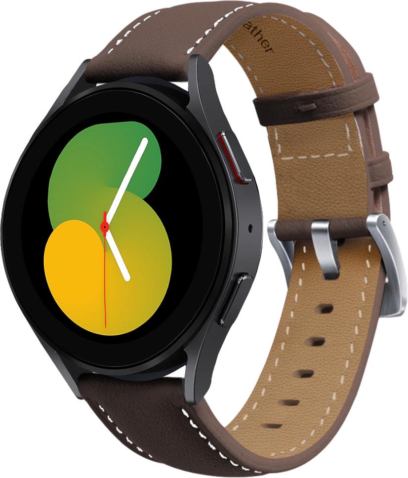 Ремешок кожаный Folsa для Galaxy Watch 5 40 мм Dark Brown (31537-05)