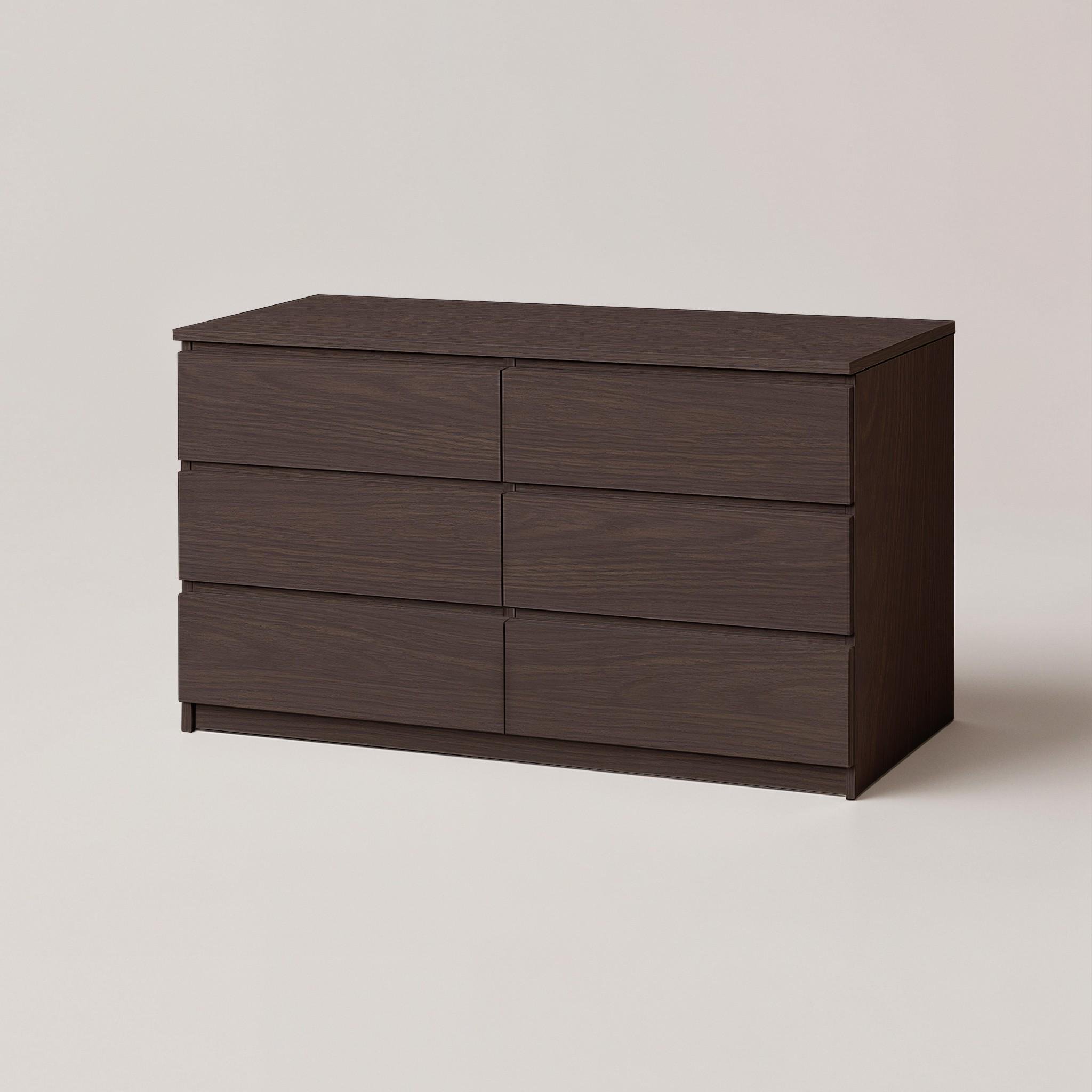 Комод на 6 шухляд без ручок Kvatro 130 1300х400х750 мм Венге Магія - фото 2 Комод на 6 шухляд без ручок Kvatro 130 1300х400х750 мм Венге Магія - фото 2