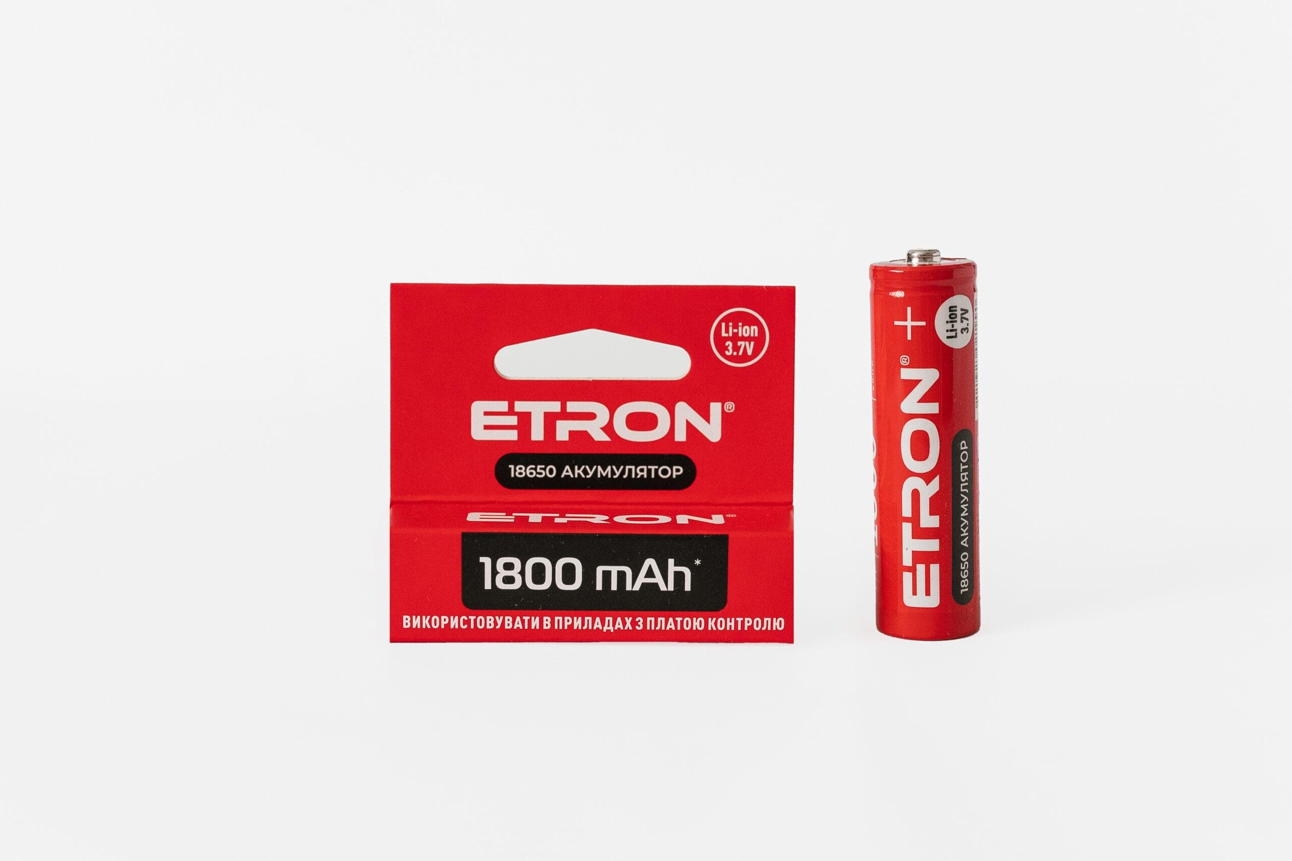 Акумулятор ETRON Ultimate Power 18650 1800 mAh