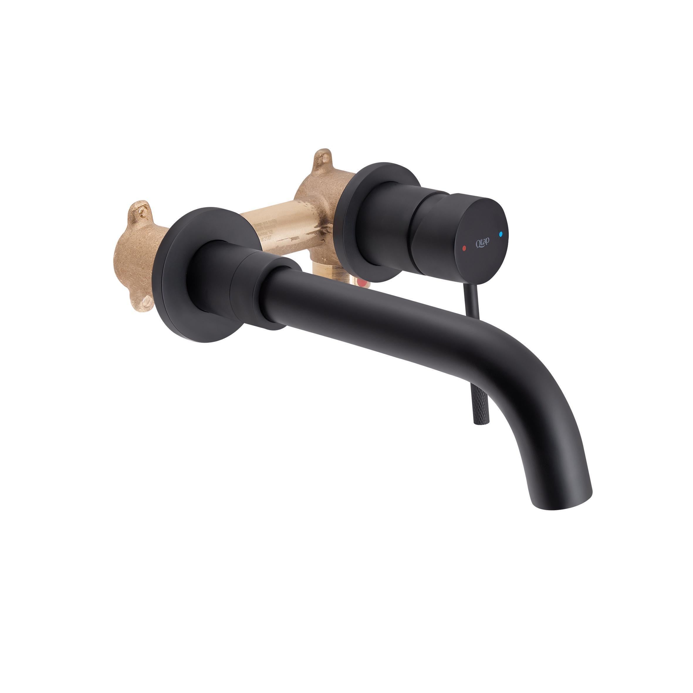 Смеситель для раковины Qtap Scorpio скрытого монтажа QTSCOR3050105B Black Matt (SD00047468)