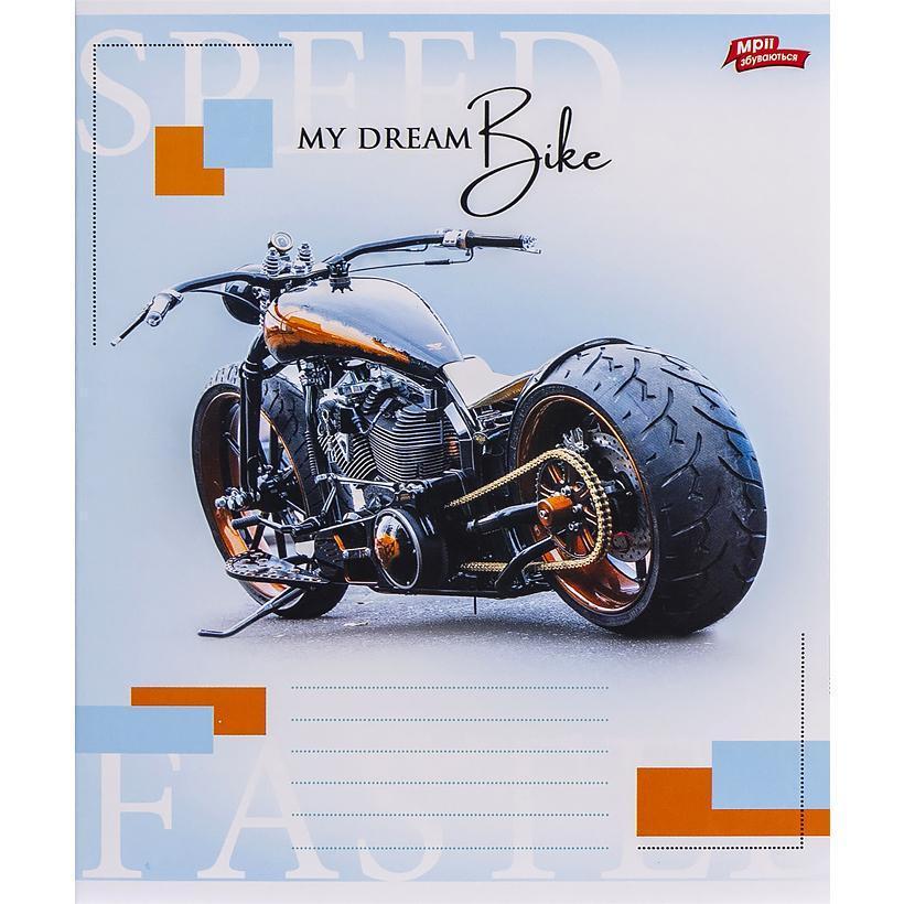 Тетрадь ученическая Мрії збуваються My dream Bike 3516M Вид 4 А5/12 клетка Тетрадь ученическая Мрії збуваються My dream Bike 3516M Вид 4 А5/12 клетка