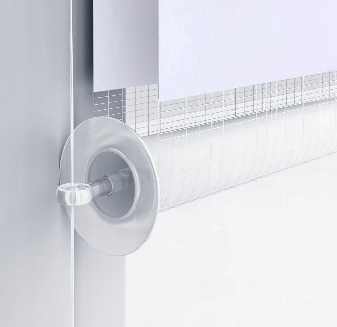 Ролета день-ночь TyulPan с нижним фиксатором 45x170 см Белый (24320666) - фото 4