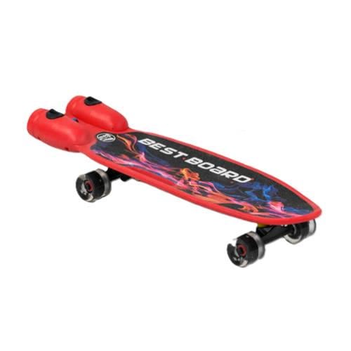 Скейтборд Best Board S-00710/4 с музыкой и дымом/USB зарядка/аккумуляторная батарея/колеса PU со светом 60х45 мм (24612116)