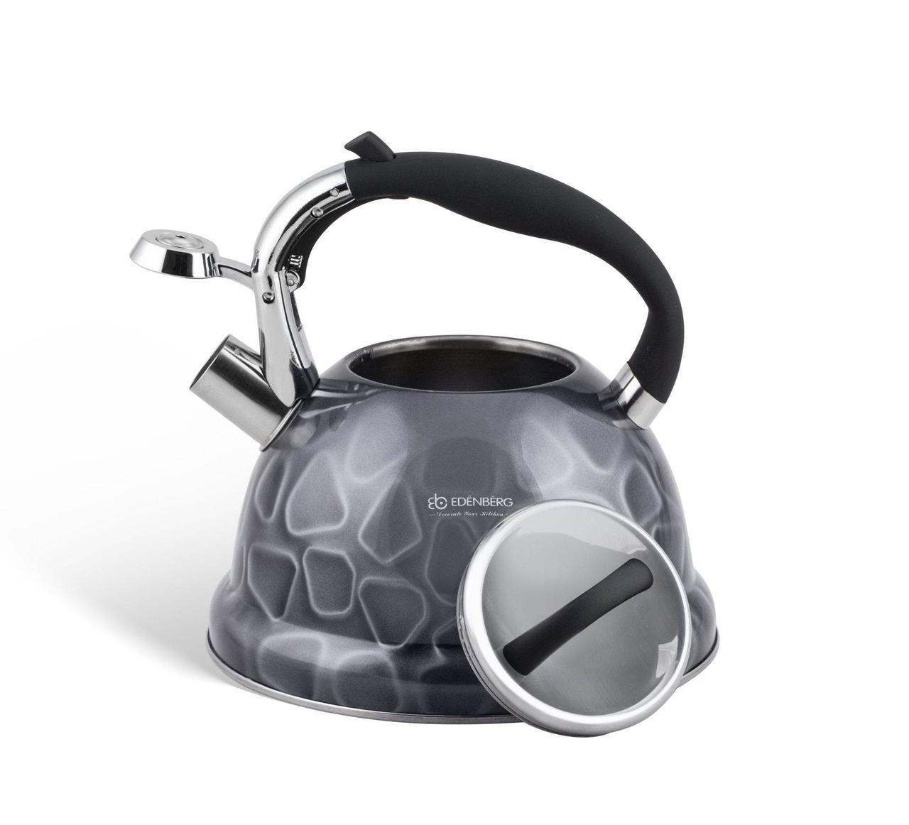 Чайник Edenberg 3 л Сірий (EB-1910) - фото 2 Чайник Edenberg 3 л Сірий (EB-1910) - фото 2