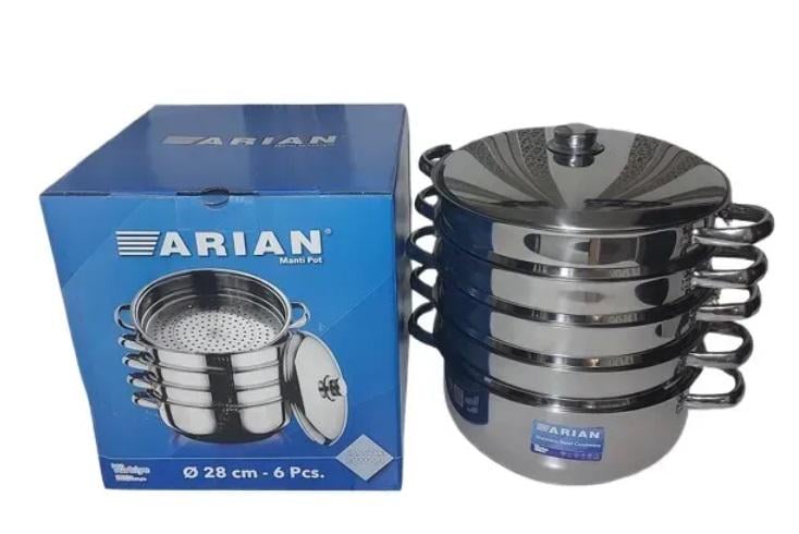 Мантоварка ARIAN 4 сетки 28 см из нержавеющей стали Мантоварка ARIAN 4 сетки 28 см из нержавеющей стали