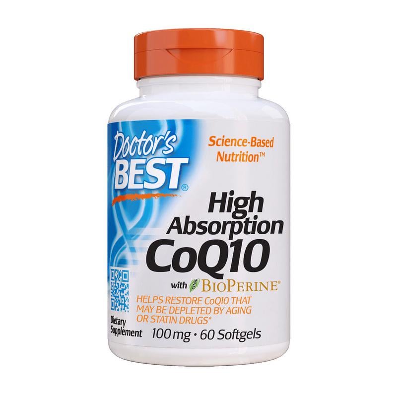 Витамины Doctor's Best High Absorption CoQ10 100 mg with BioPerine 60 капс. (00000025629)