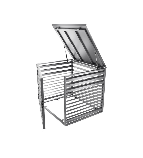 Бокс для защиты генератора БГЛз-07 1000х1000х800 мм ламельный антивандальный (2330282133/К0917)