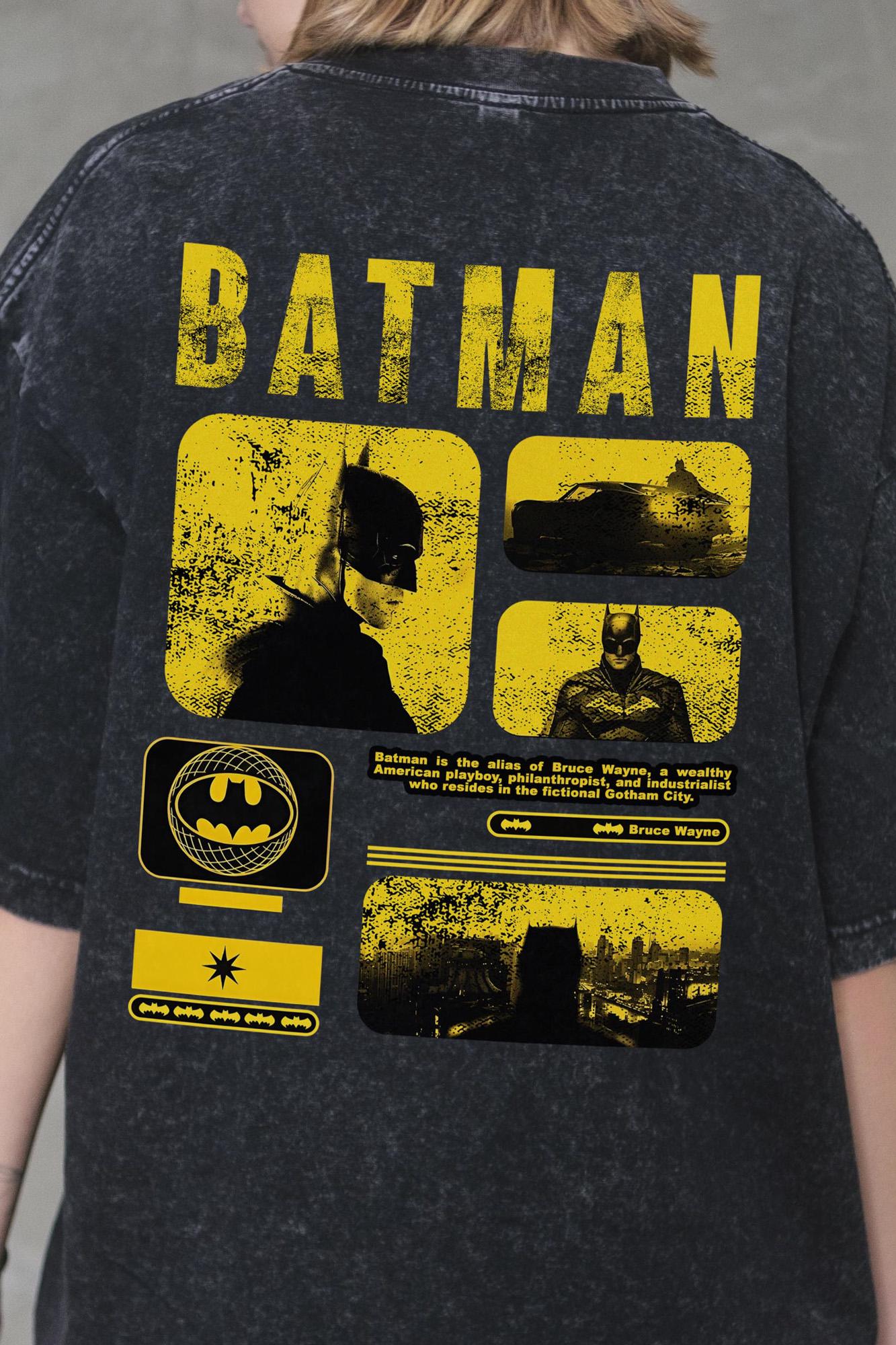 Футболка оверсайз Without Washed Batman S/M Black (S/M8056320 8056321) - фото 6 Футболка оверсайз Without Washed Batman S/M Black (S/M8056320 8056321) - фото 6