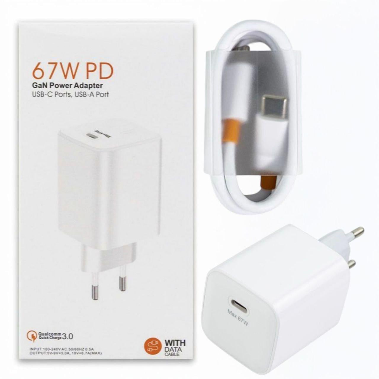 Зарядний пристрій 67W GaN 2в1 PD Type-C (25018926)