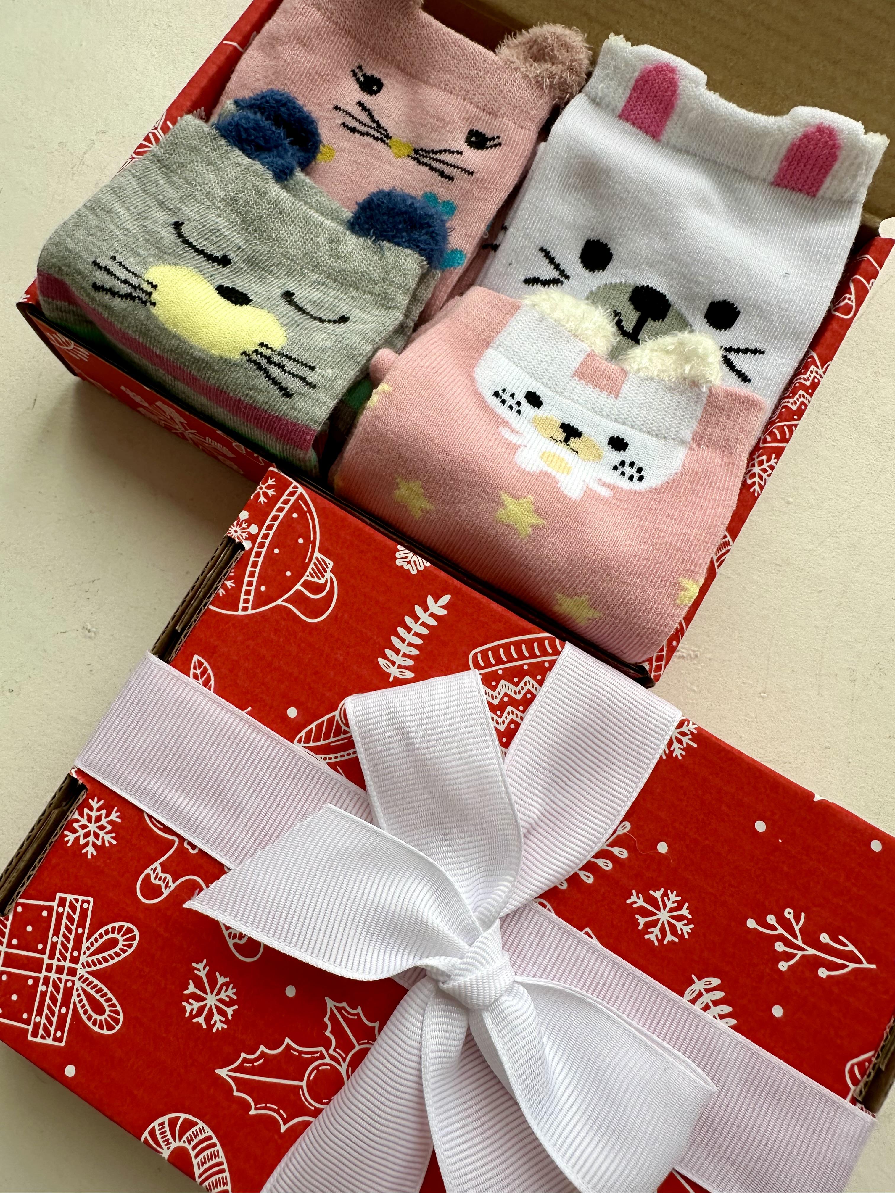 Набір новорічний шкарпеток для дівчинки (18-20) - фото 7 Набір новорічний шкарпеток для дівчинки (18-20) - фото 7