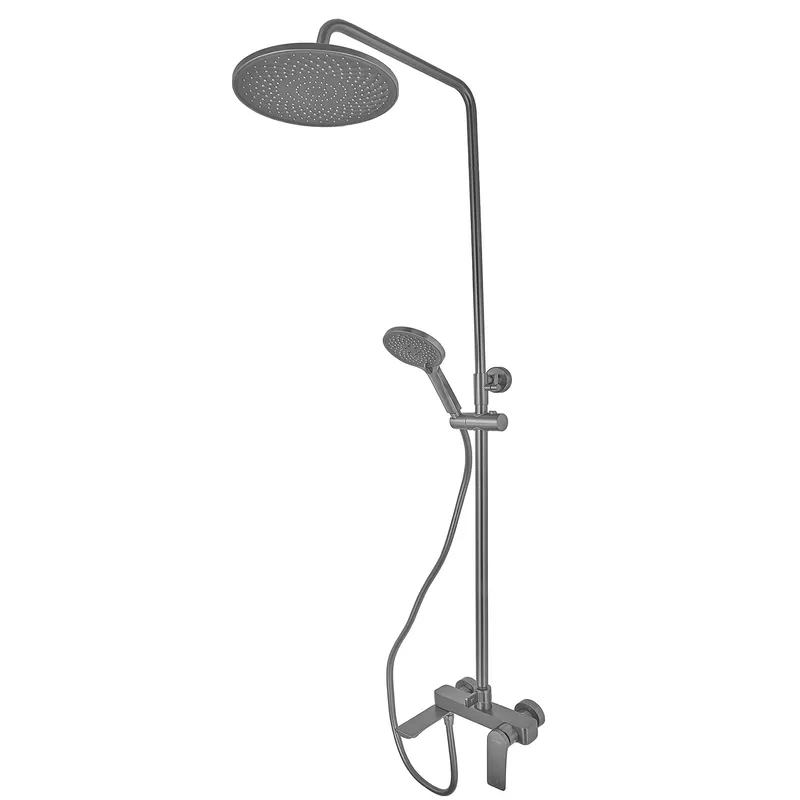 Душевая система MIXXUS Premium Derby 009-J с изливом латунь Графит матовый (MI6610)