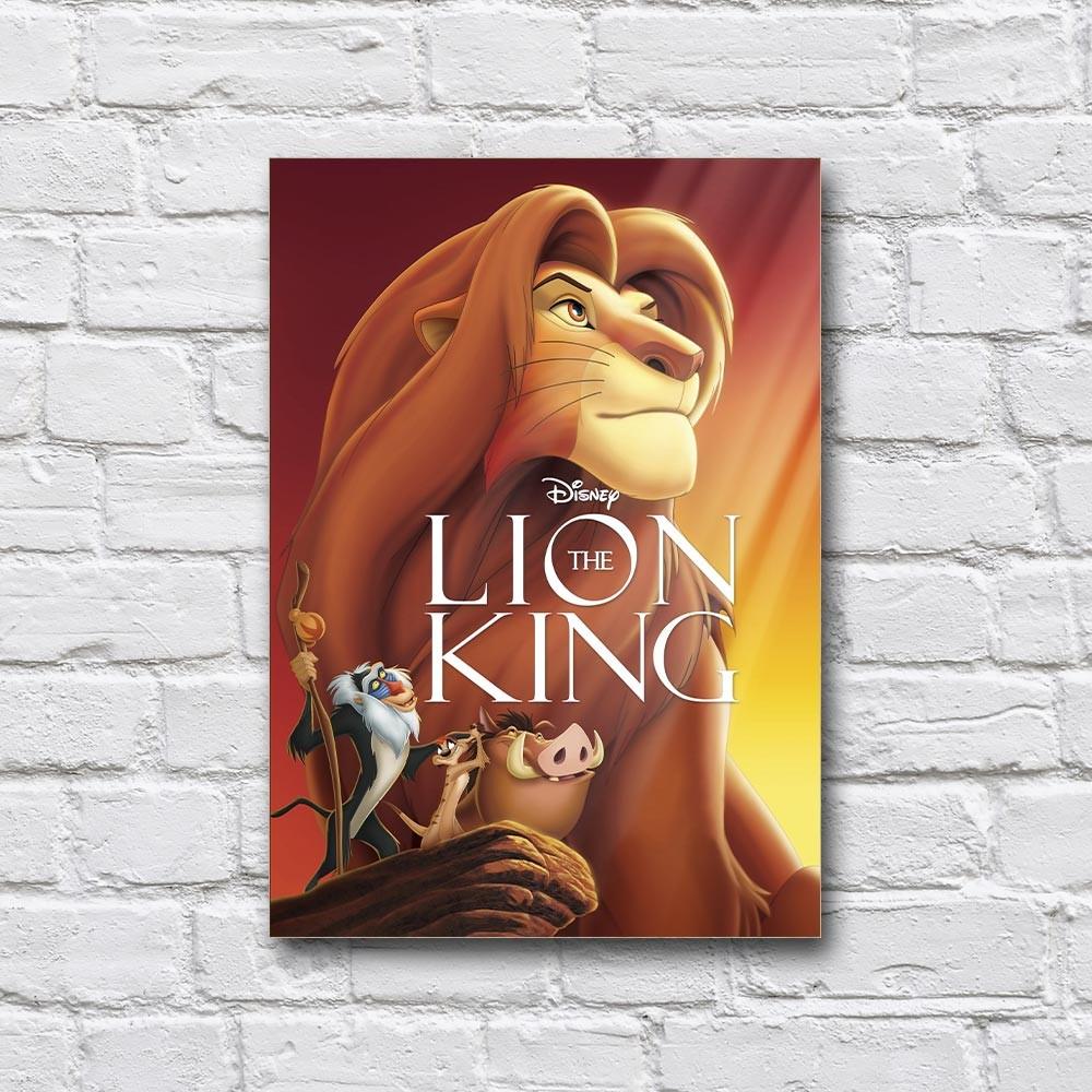 Постер дерев’яний мультфільм «Король Лев» 210х297 мм (21264373)