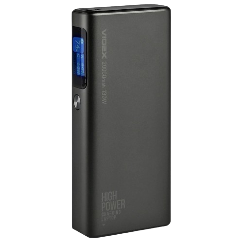 Повербанк Videx VPB-323 20000 mAh PD100 Вт Power Delivery Черный (33352926)
