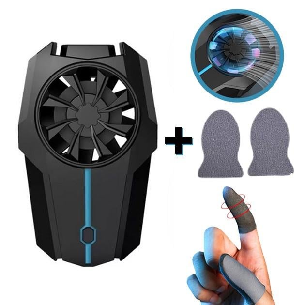 Охладитель для телефона Кулер для игр RGB 500 mAh и сенсорные эластичные напальчники - фото 14