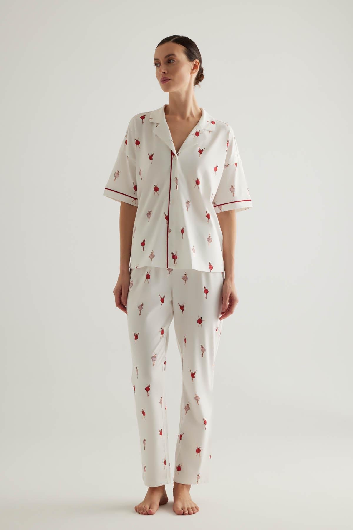 Пижама женская HAYS 50459 M Pembe Baskili (CN38290)