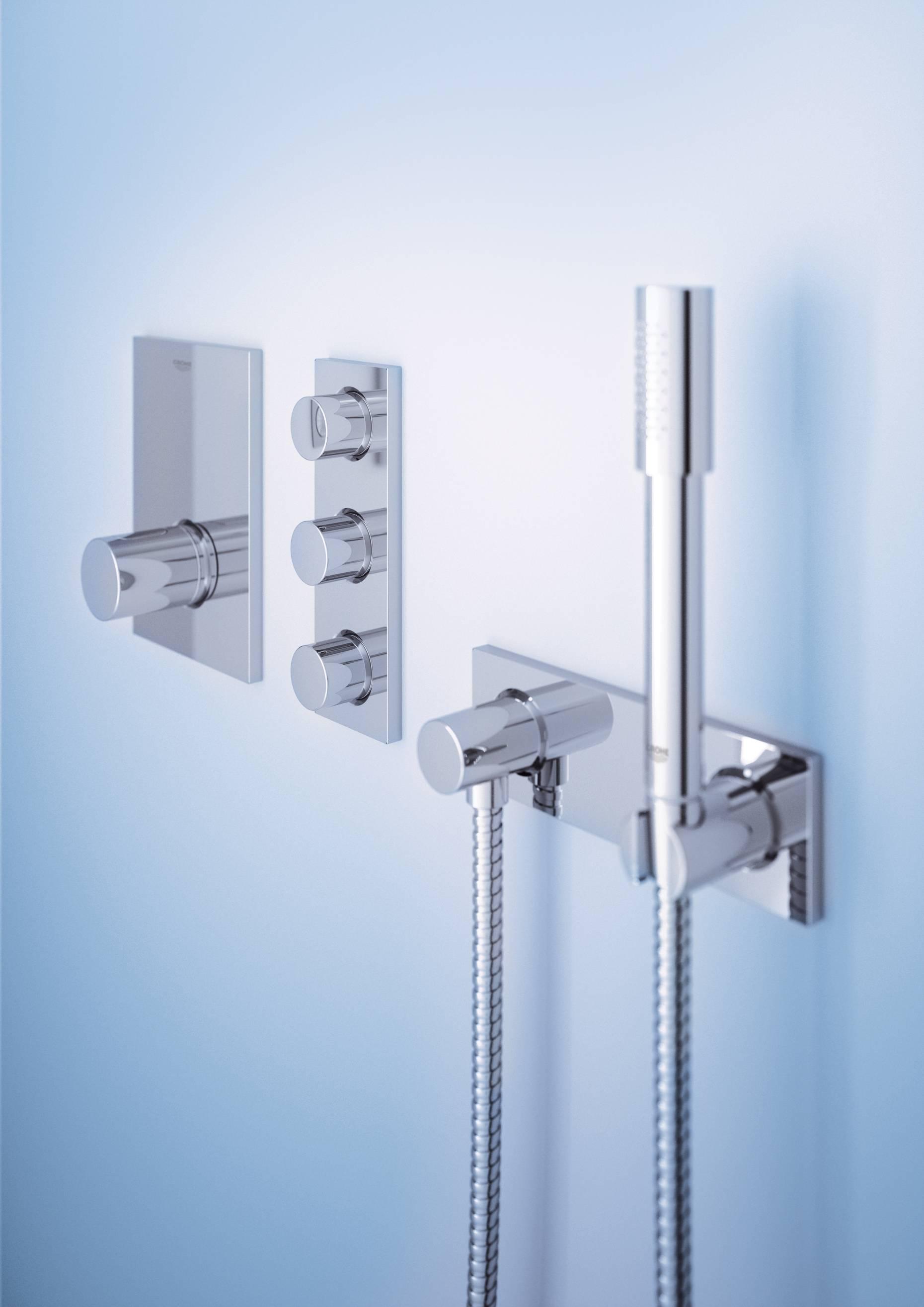 Підключення душового шлангу Grohe Grohtherm F 27621000 з тримачем для лійки Хром (143118) - фото 3