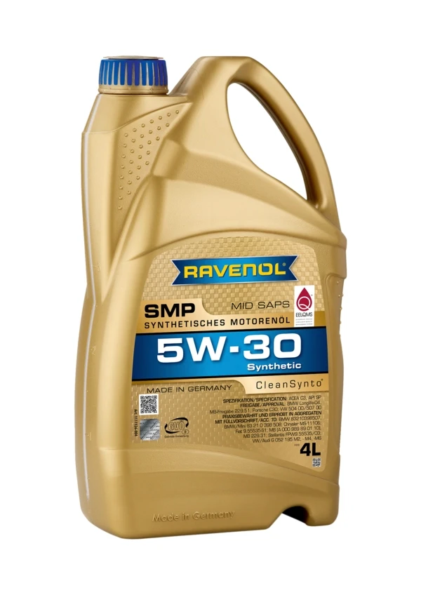 Моторное масло RAVENOL SMP 5W-30 синтетика 4 л (1111126-004)