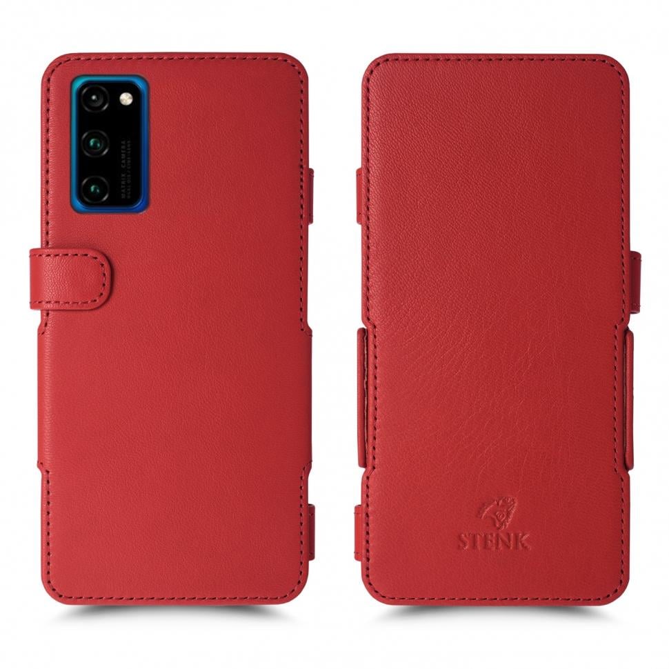 Чехол книжка Stenk Prime для HuaWei Honor View 30 Pro Красный (67490)