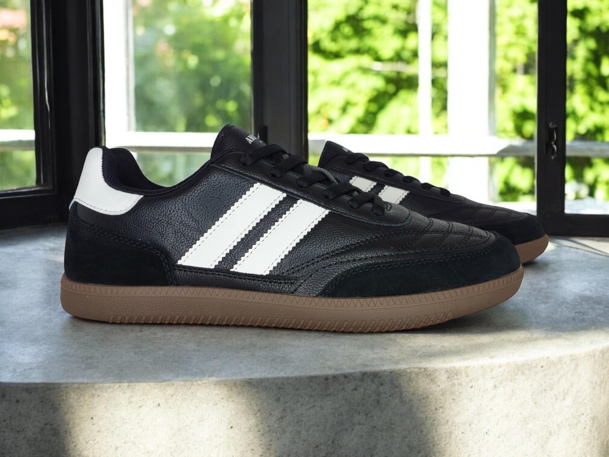 Кроссовки American club 32B натуральная кожа р. 45 Черный (25186458)