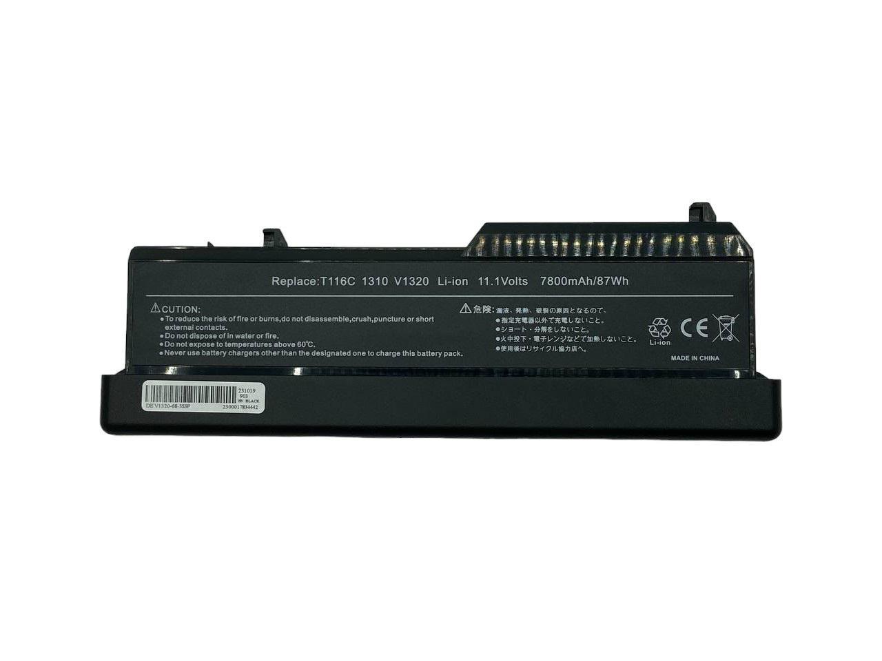 Аккумулятор для ноутбука Dell T114C Vostro 1310 11,1 V 7800 mAh (006756)