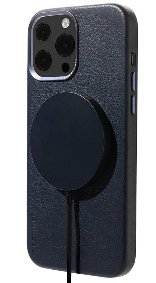 Чехол кожаный Decoded Leather Case with Magnet для Apple Iphone 13 Pro 6,1" Matt Navy Blue (26441759)