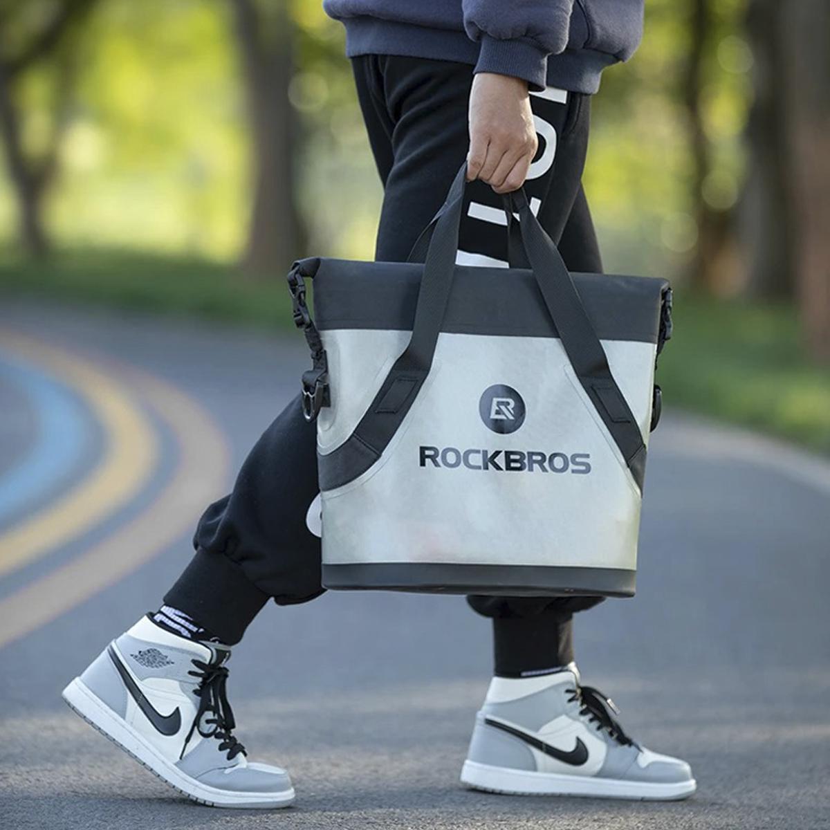 Міська сумка через плече ROCKBROS AS-058 водостійка Чорно-Сірий (RB-AS-058-4672) - фото 5