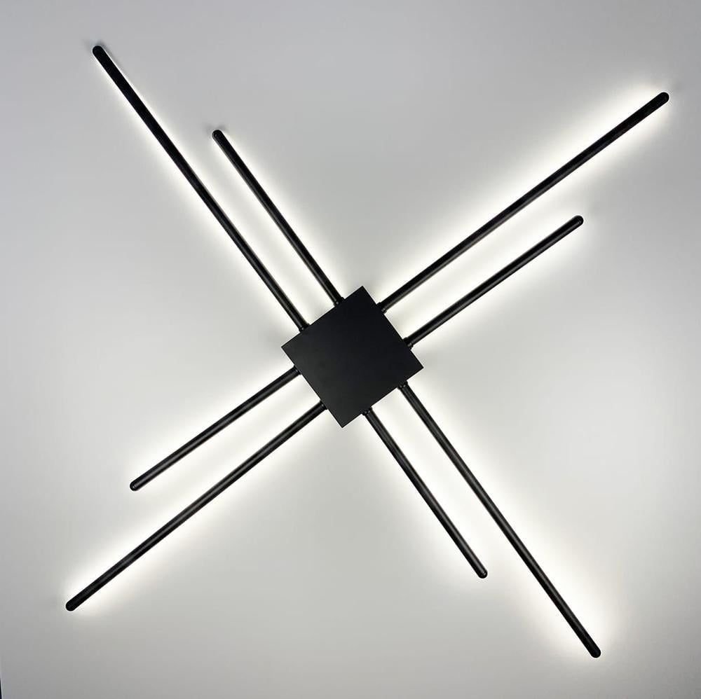 Бра Line.F WJ 7214/8 BK минималистичная модель на 8 рожков (1517_2274)