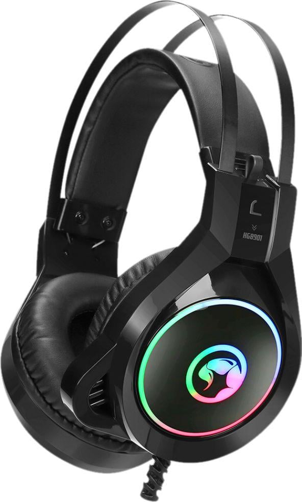 Навушники з мікрофоном Marvo HG8901 Multi-LED Black (547849)