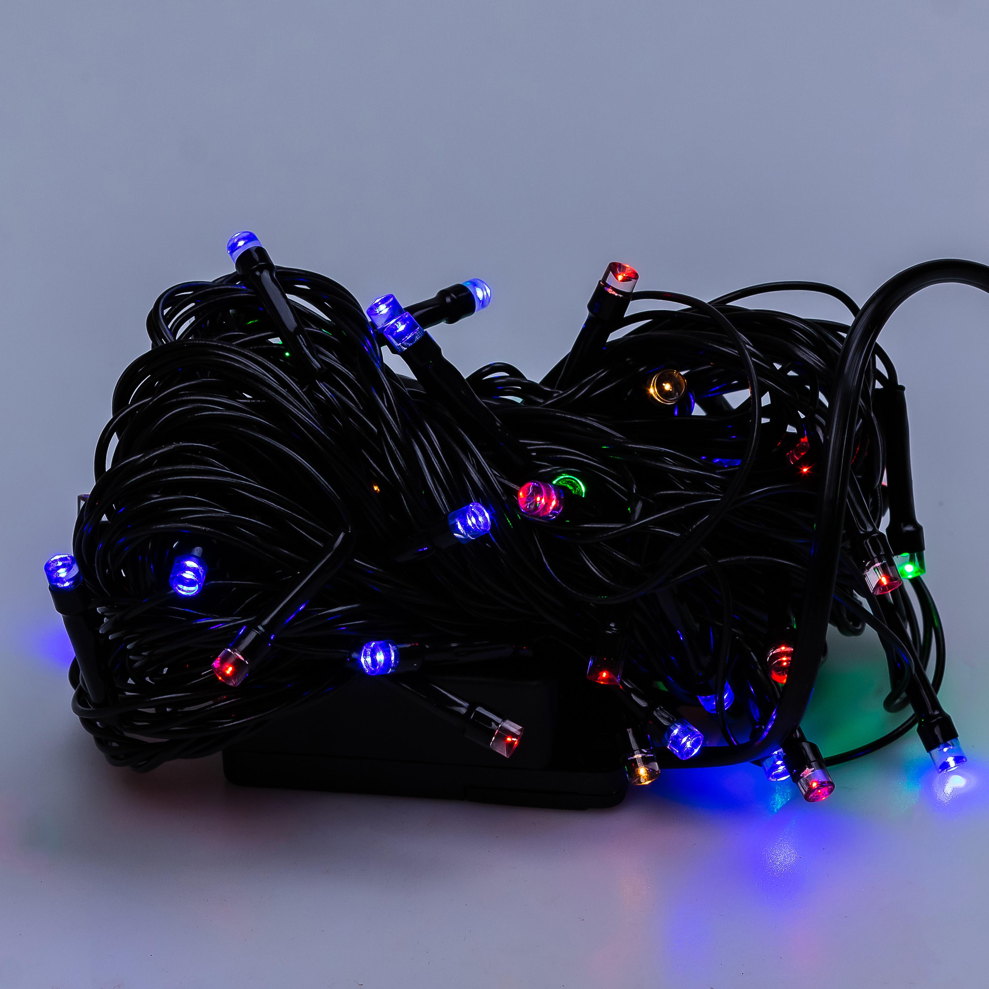 Гирлянда нить GarlandoPro M100LEDML 100 ламп от сети 6 м Разноцветный (100-107-M100LEDML)