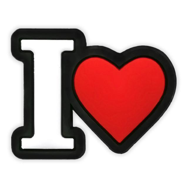Джибітси для кроксів I love (HYB177-21)