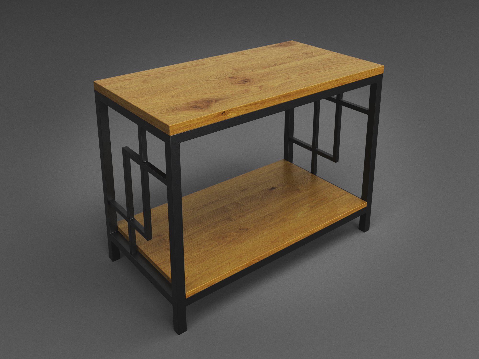 Стол Брайтон  журнальный Черный бархат/Файрвуд