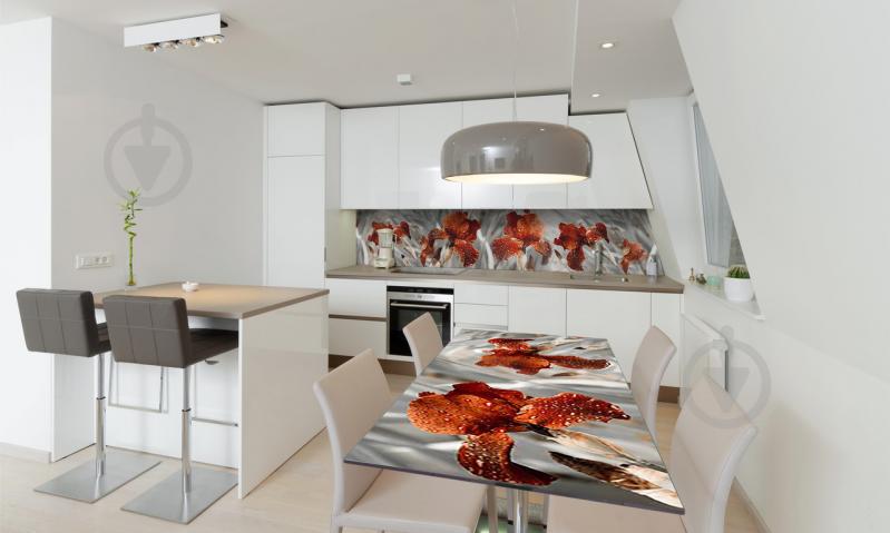 Наклейка виниловая на стол Zatarga «Крупные Ирисы» 650х1200 мм Z180790/1st