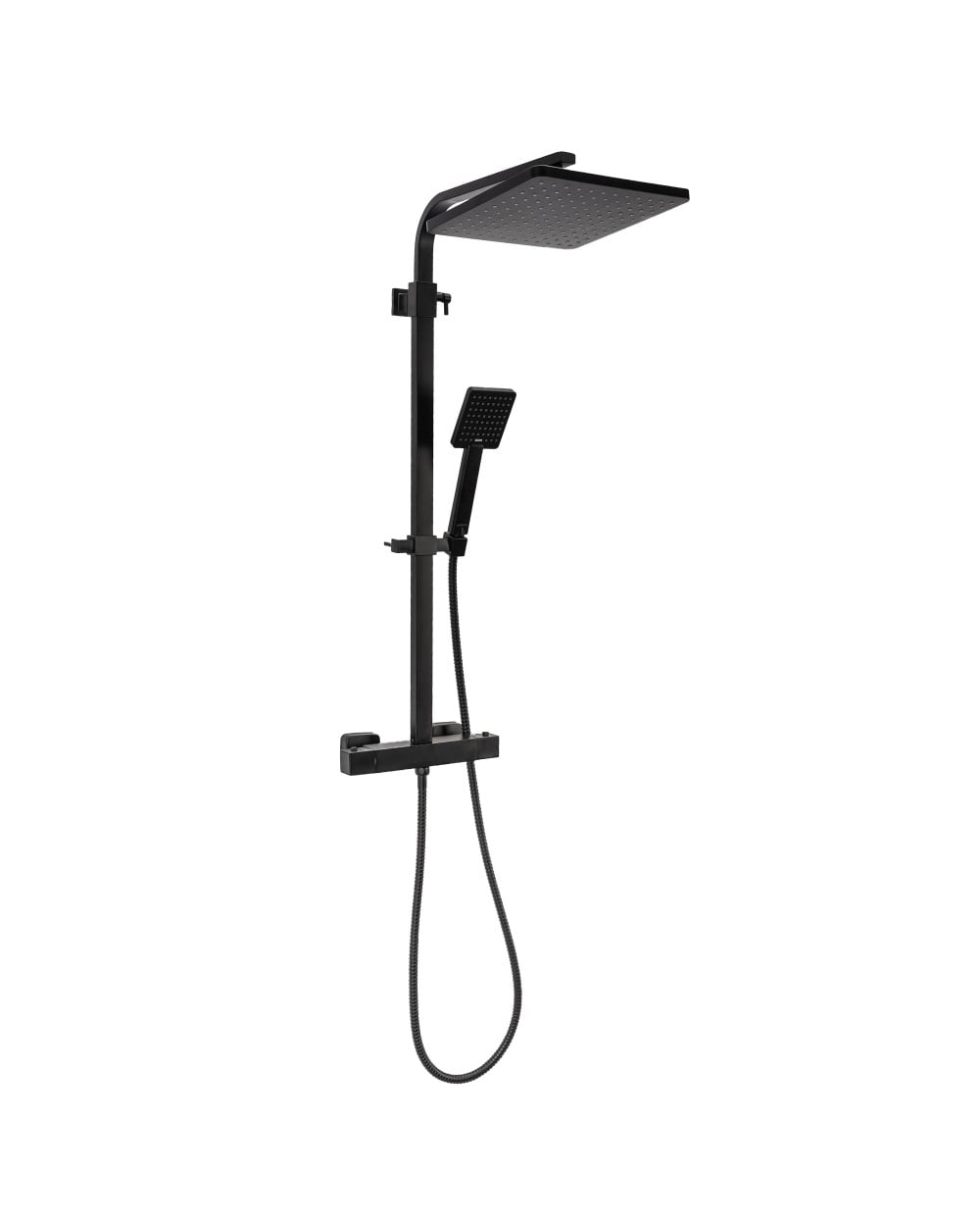 Душевая система Calani Toledo Black 75-122 см с термостатом Черный