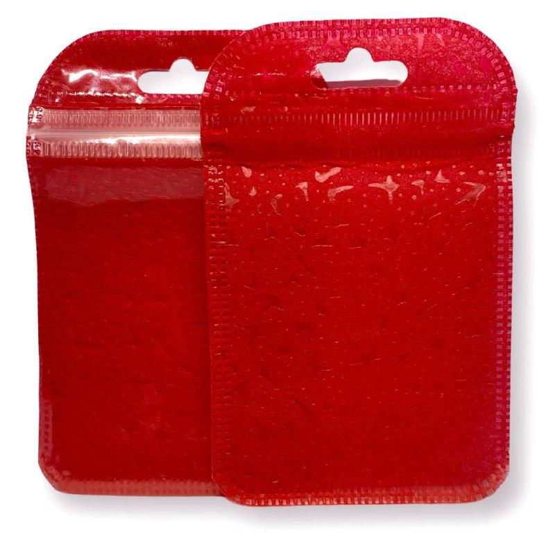 Пакет Zip- lock для изделий полупрозрачный 7х11 см 50 шт. Красный (УП0711р02)