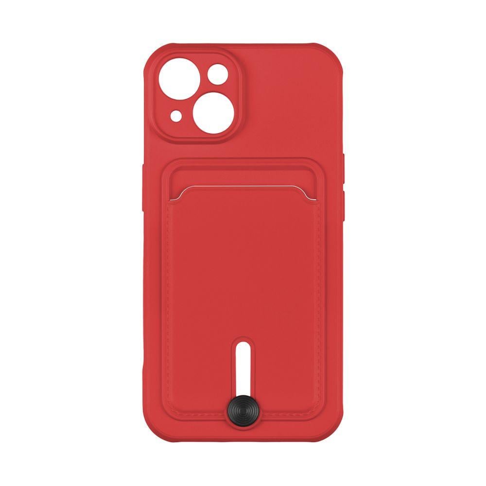 Чохол Epik Colorfull Pocket Card з кишенею для карт для iPhone 14 Red