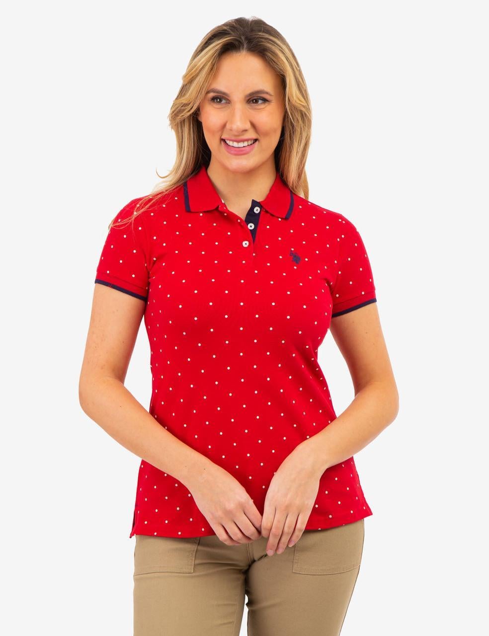 Поло женское US Polo ASSN ENGINE Red S Красный (4826241296621)