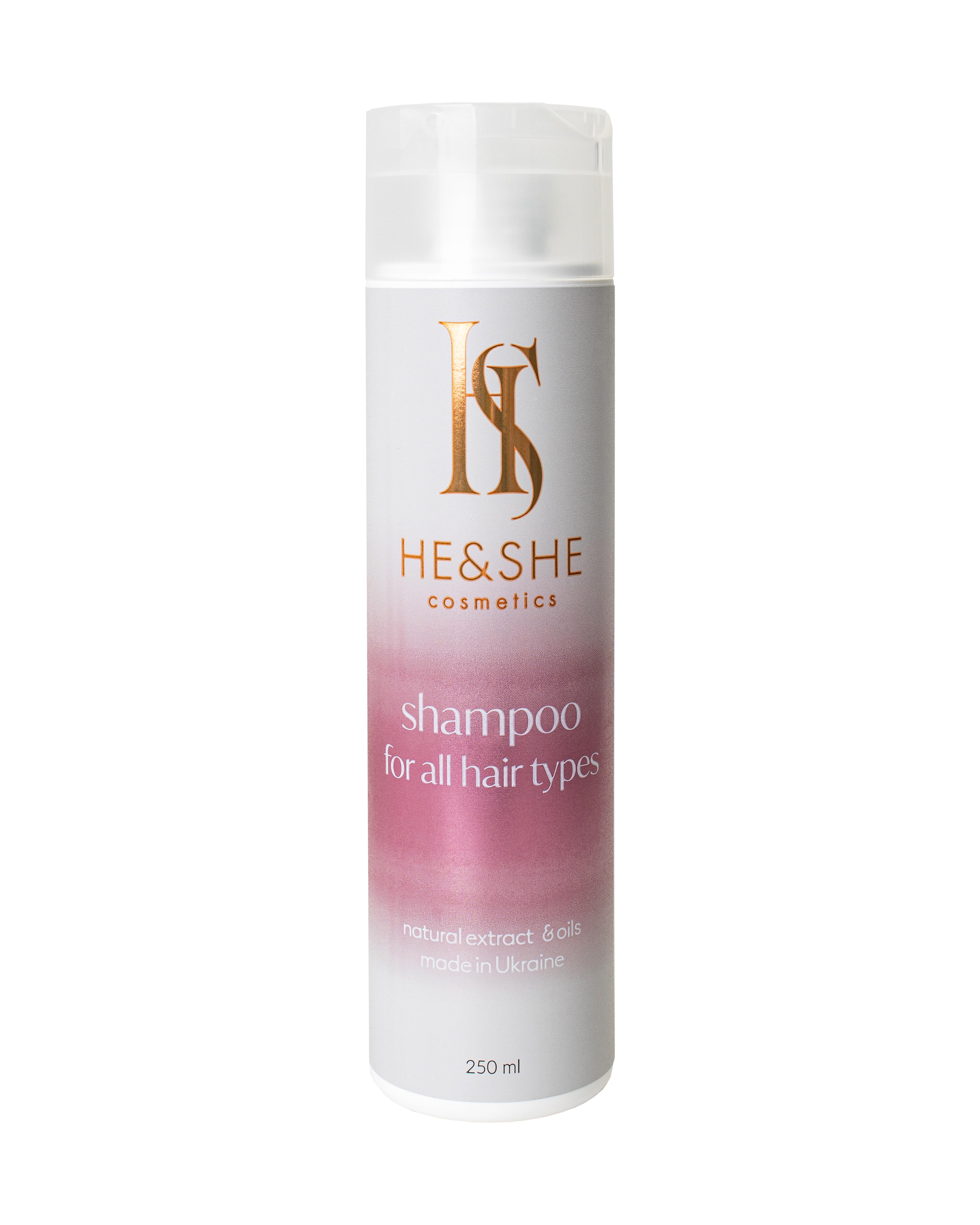 Шампунь для всіх типів волосся He&She Cosmetics 250 мл (02-0012)