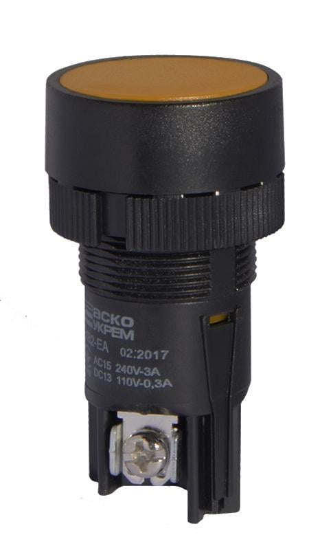 Кнопка управления АСКО-Укрем XB2-EA151 1NO 22 мм Желтый (A0140010054)
