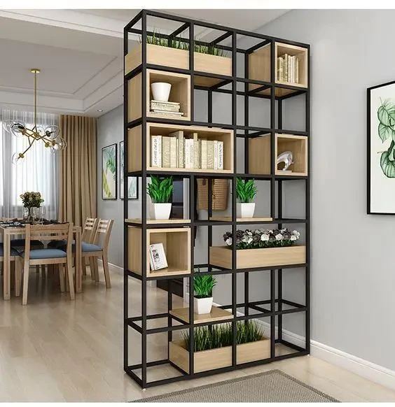 Стеллаж Loft NS-1656 широкий высокий с 6 полками для зонирования и хранения (3075780125)