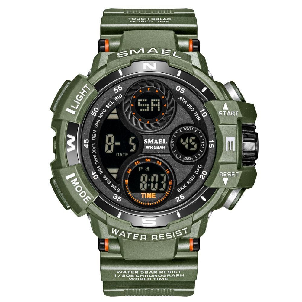 Годинник чоловічий наручний Smael 8022 watсh Army Green (15206)