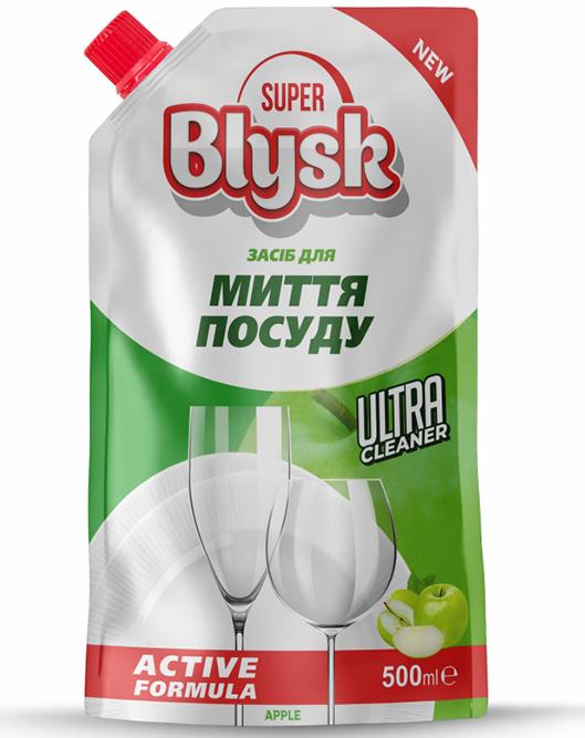 Средство для мытья посуды SUPER Blysk Apple 500 мл (18269)