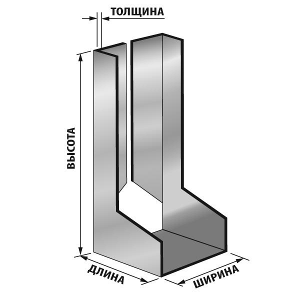 Опора балки бруса закрита Spec 100x170x85x2 мм (3MU006201001708520) - фото 2