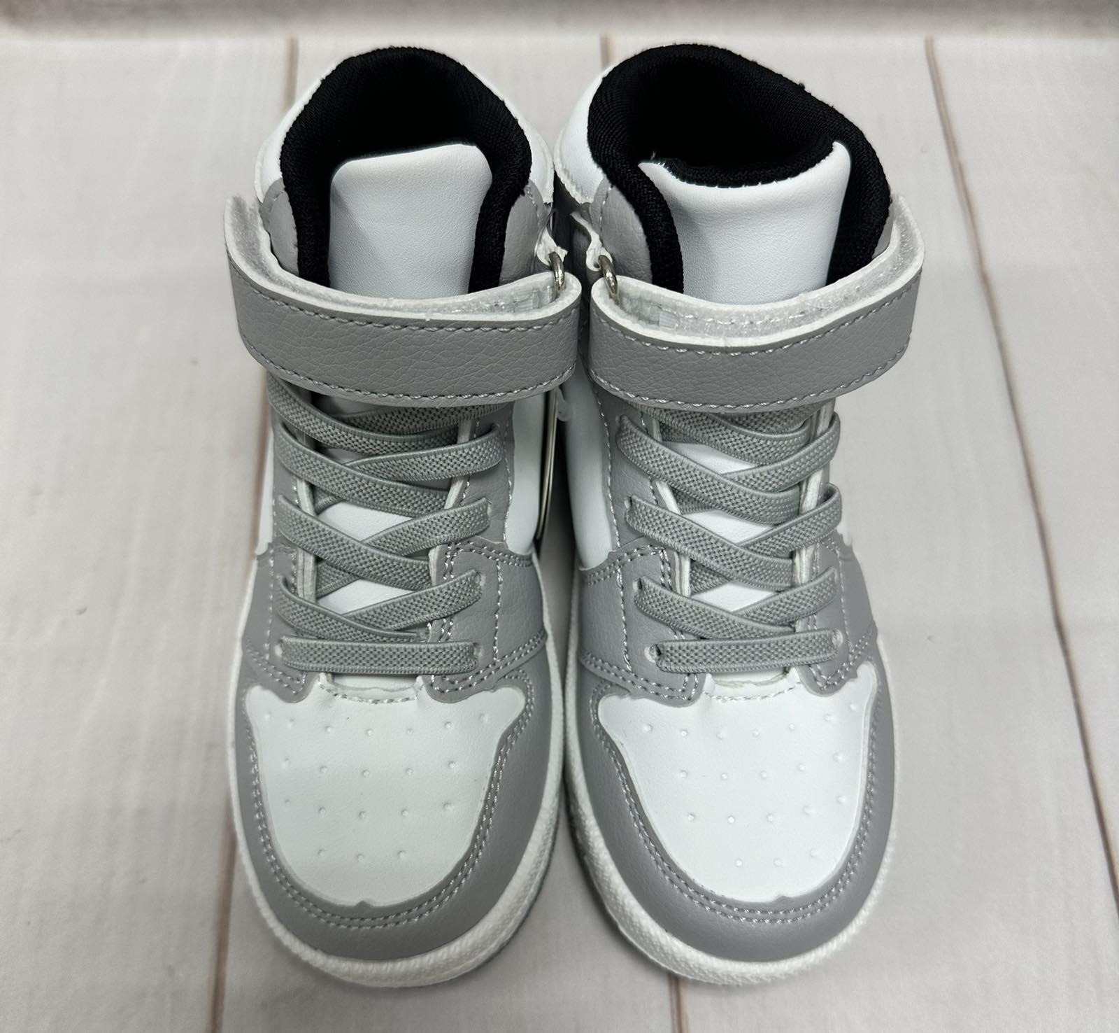 Кросівки-хайтопи дитячі Kimbo air р. 28 17,5 см Білий/Сірий - фото 5