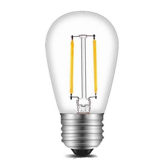 Лампа Edisons LED ST45 E27 2W 2200K прозрачная пластиковая колба