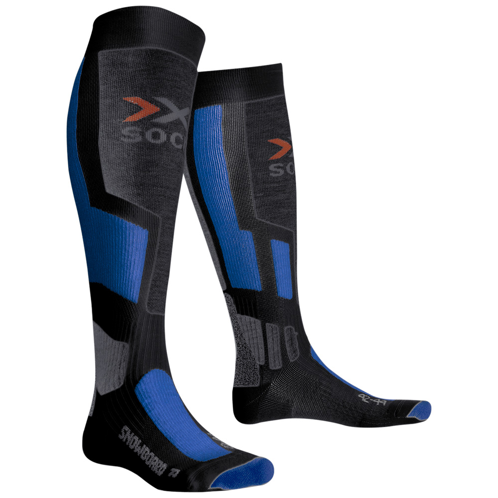 Шкарпетки X-Socks Snowboard X020361-G034 р. 45/47 Anthracite/Azure - фото 1