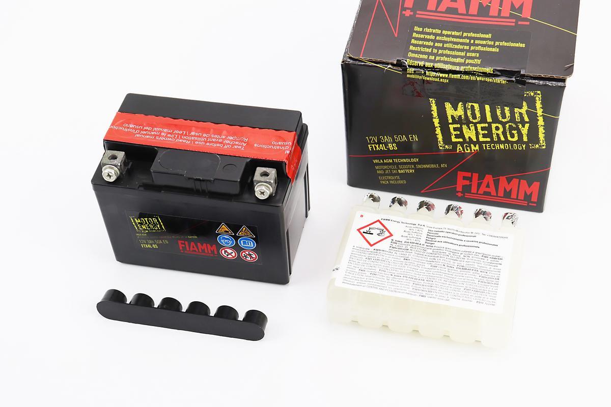 Акумулятор для мотоцикла кислотний Fiamm 12V 3 Ah FTX4L-BS