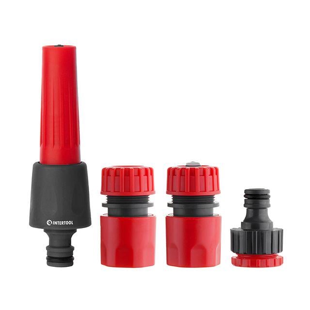 Набор для полива Intertool 1/2" адаптер для коннектора 1/2" два коннектора 1/2" (000026885)