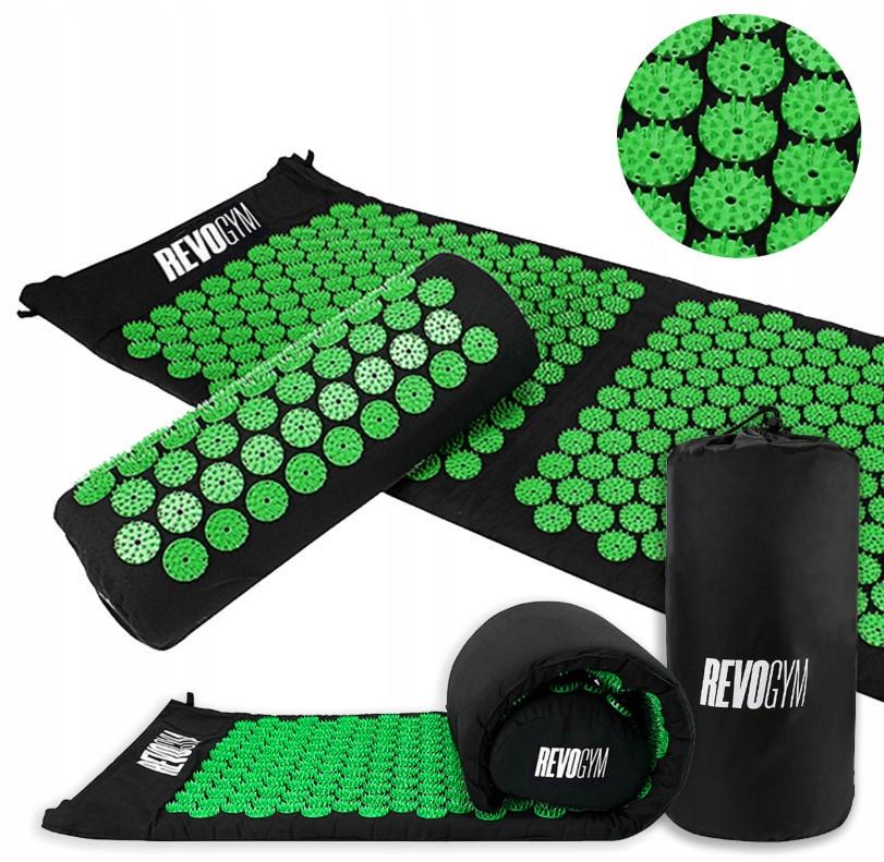 Массажный акупунктурный коврик с подушкой AKUMATA SHARK от боли в спине Green (id_1219) - фото 4 Массажный акупунктурный коврик с подушкой AKUMATA SHARK от боли в спине Green (id_1219) - фото 4