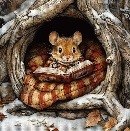 Набор для вышивания крестиком Маленький садовник 14CT канва Аиду с нанесенным рисунком 30x30 см (2865469113)